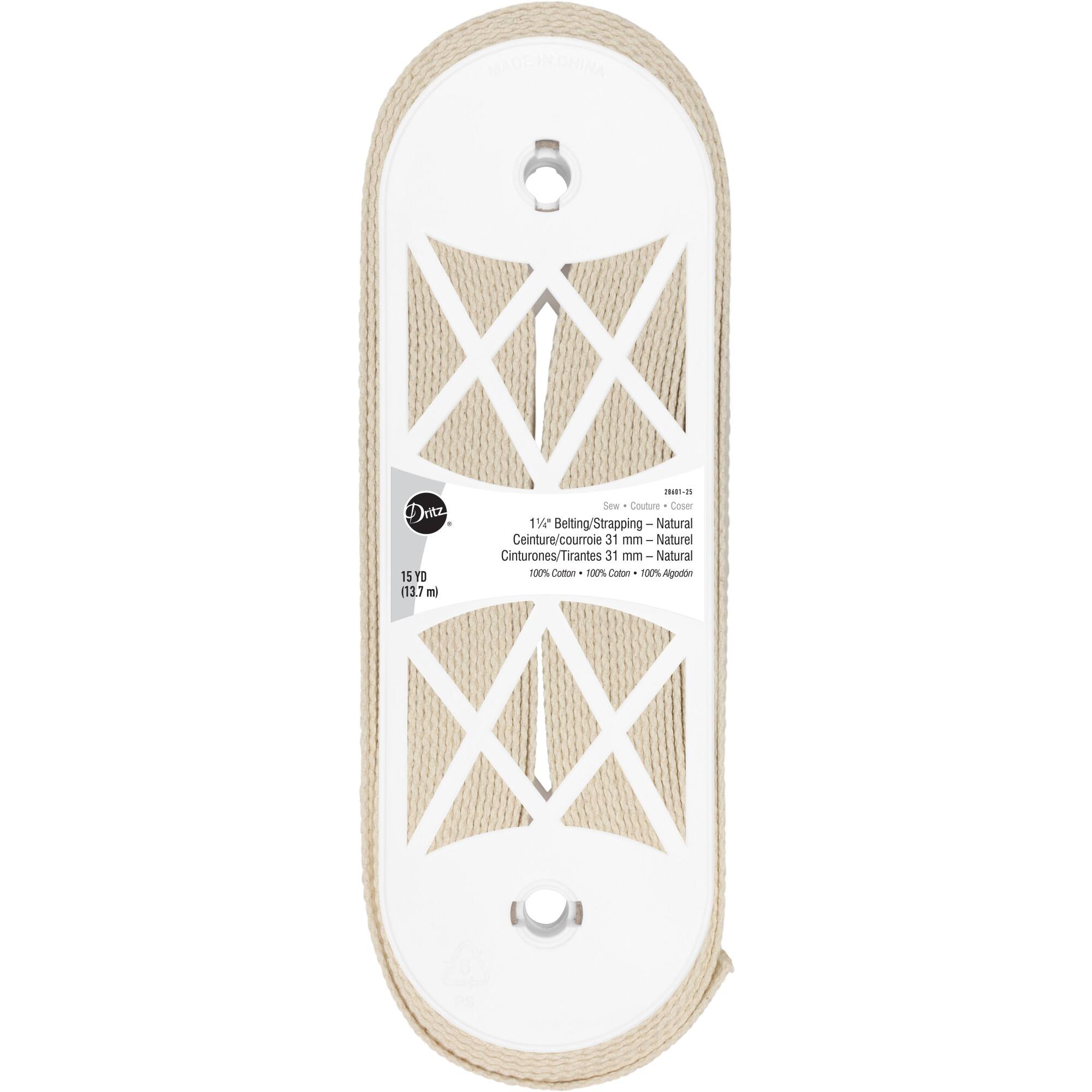 Dritz® 1.25" Natural Cotton Belting for Straps and Handles
